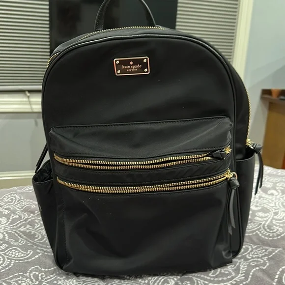 kate spade | Bags | Kate Spade Black Nylon Backpack | Poshmark display picture 1